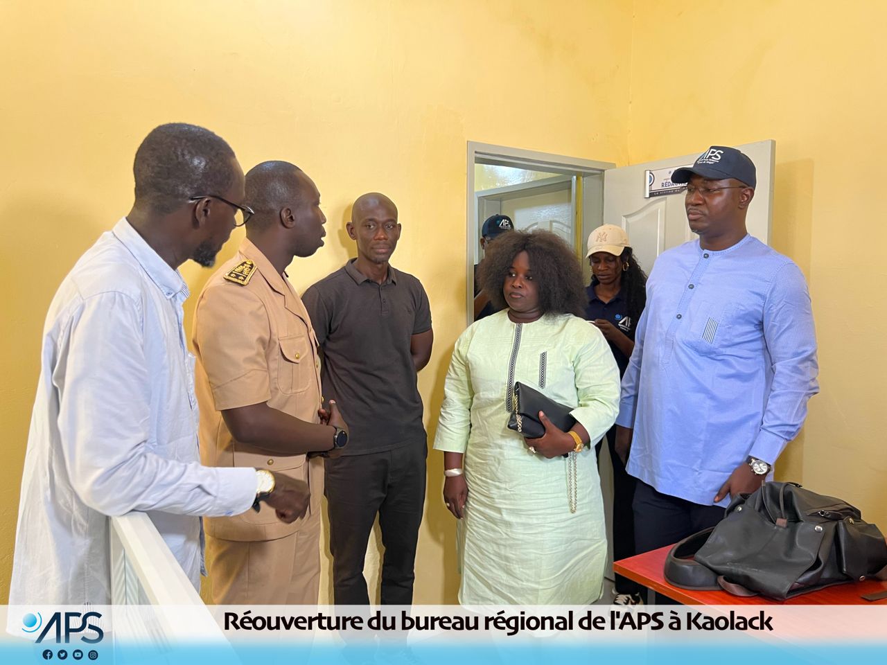 IMAGES Kaolack le bureau régional de lAPS rouvert après avoir été