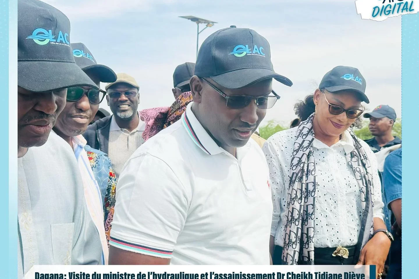 Le ministre de l’Hydraulique et de l’Assainissement Cheikh Tidiane Dièye en visite à Dagana