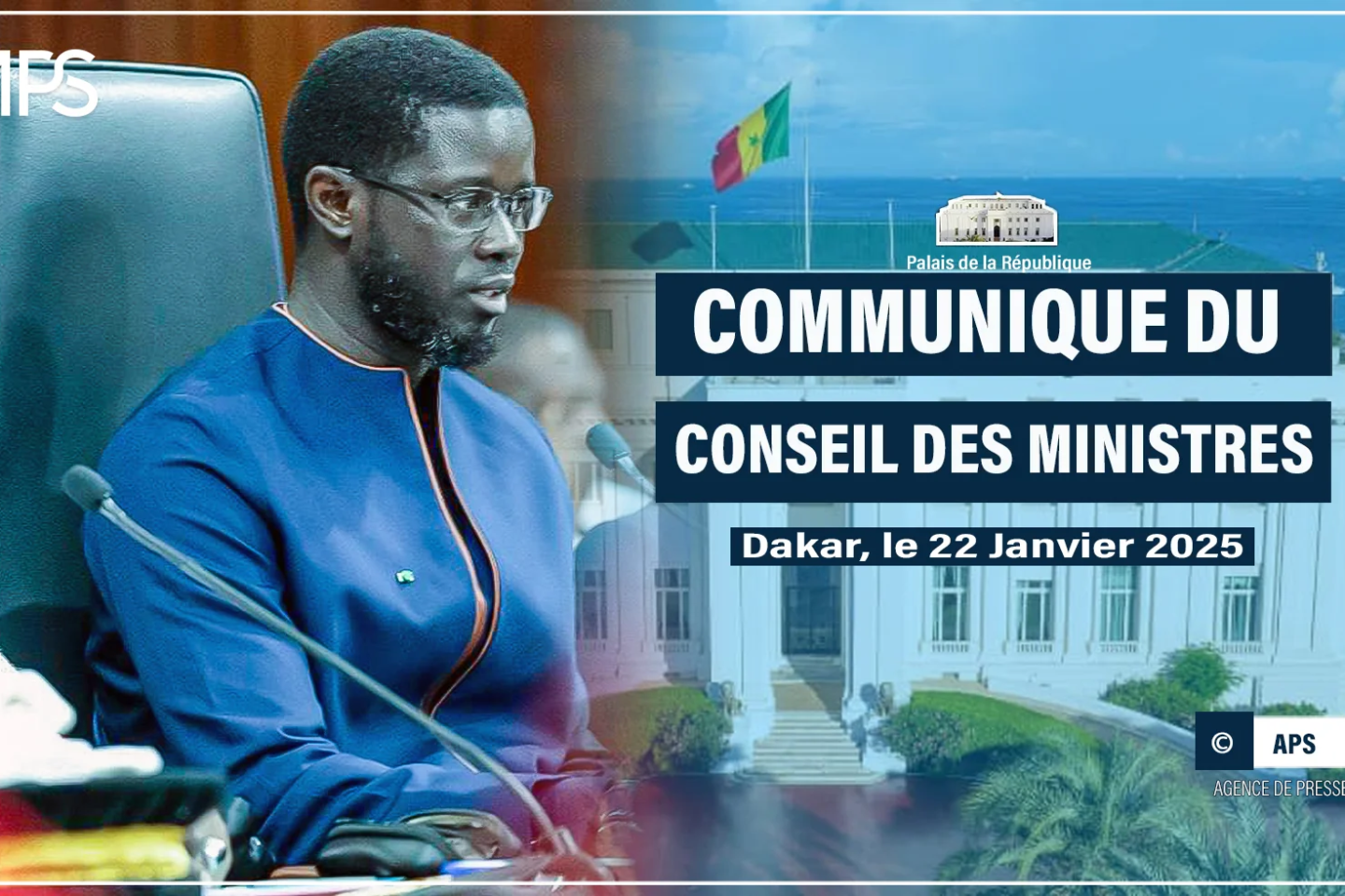 Le communiqué du Conseil des ministres du mercredi 22 janvier 2025