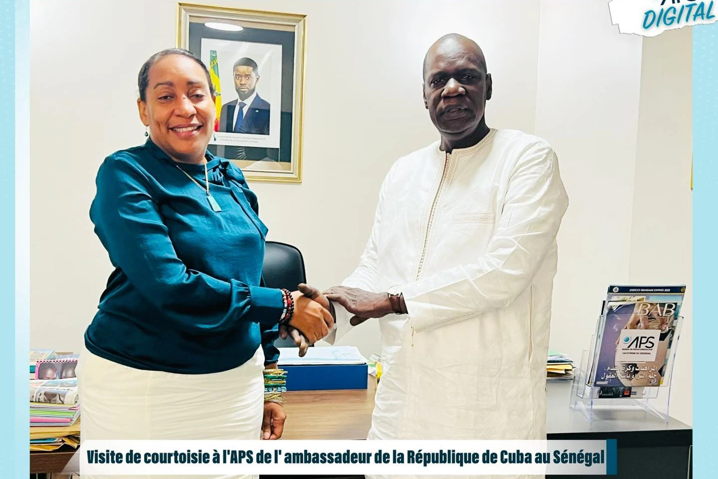 Visite de courtoisie à l’APS de l’ambassadeur de la République du Cuba au Sénégal