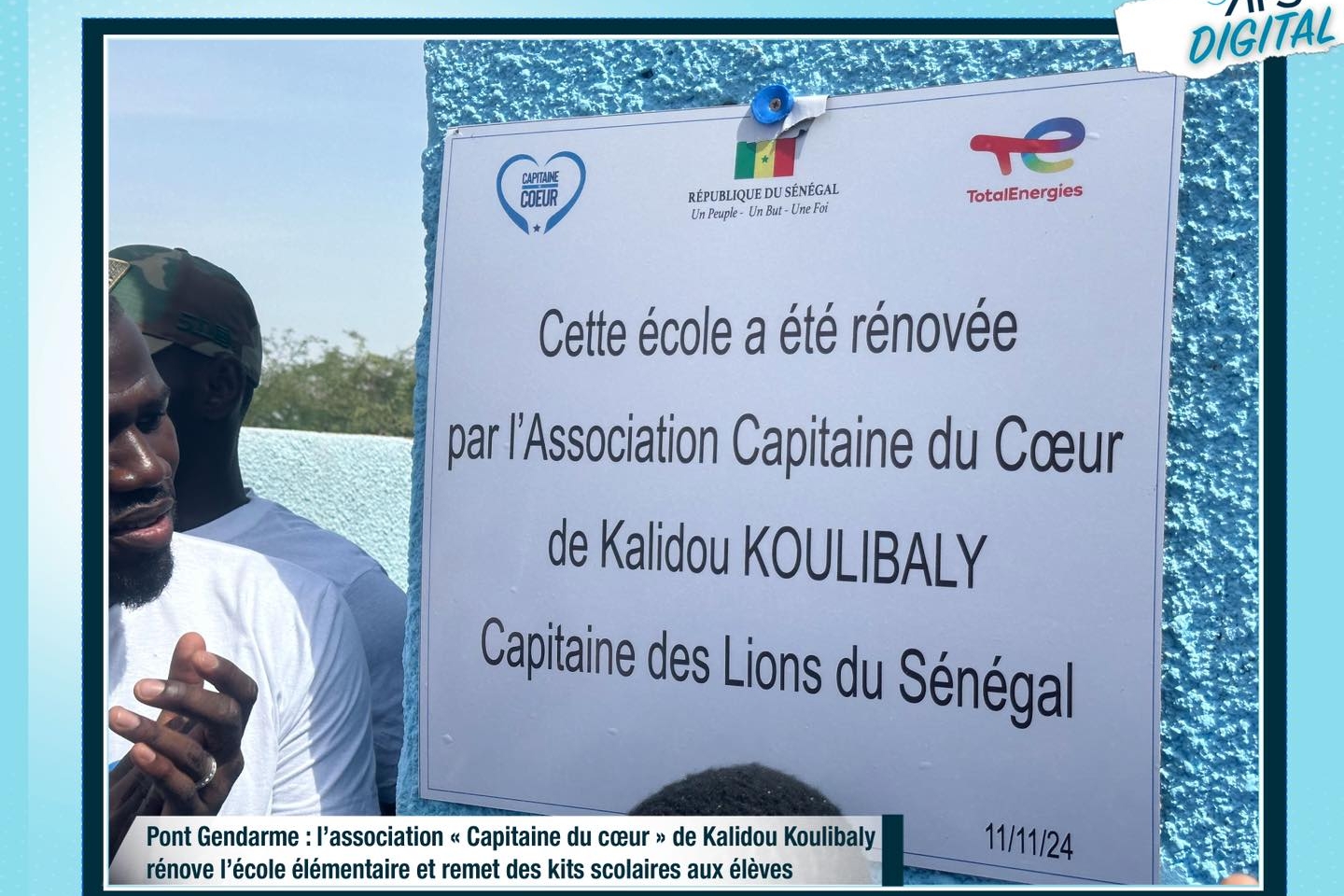 Pont Gendarme : l’association de Kalidou Koulibaly rénove l’école élémentaire et offre des kits scolaires