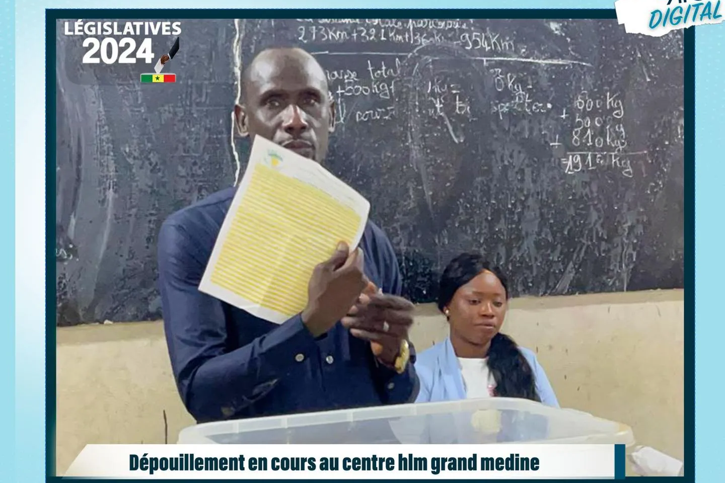 Dépouillement en cours au centre HLM Grand Médine