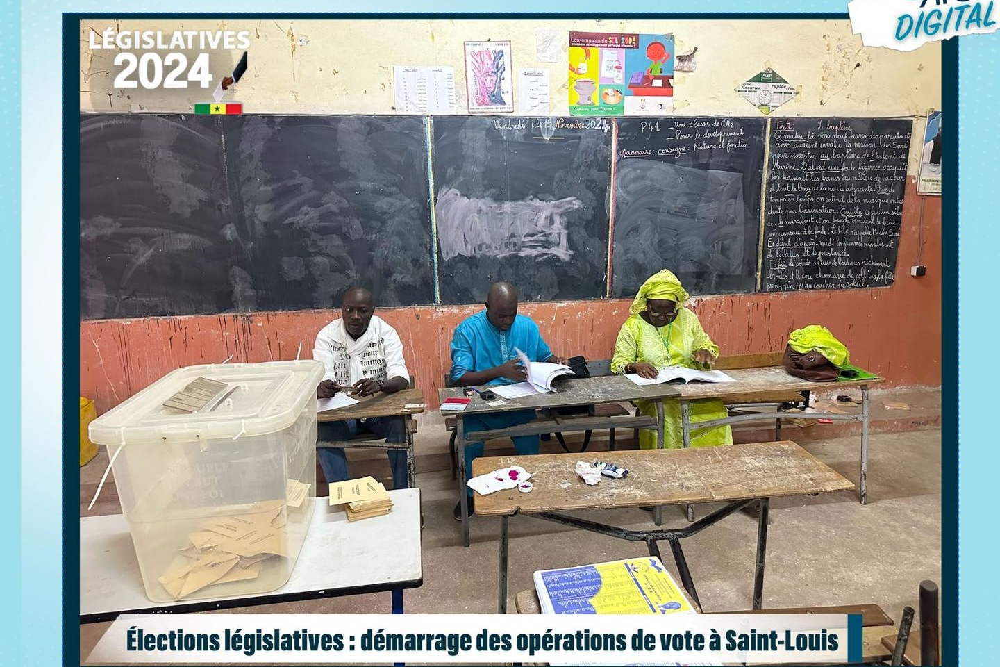 Élections législatives : démarrage des opérations de vote à Saint-Louis