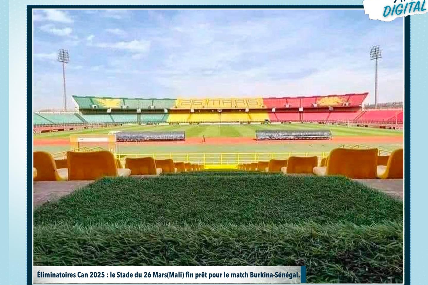 Éliminatoires Can 2025 : le Stade du 26 Mars(Mali) fin prêt pour le match Burkina – Sénégal