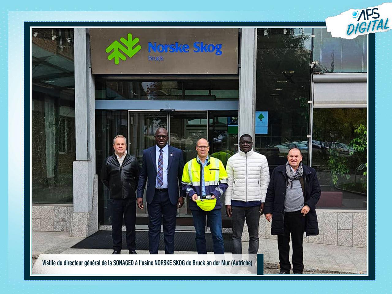 Visite du directeur général de la SONAGED à l’usine NORSKE SKOG de Bruck an der Mer ( Autriche )