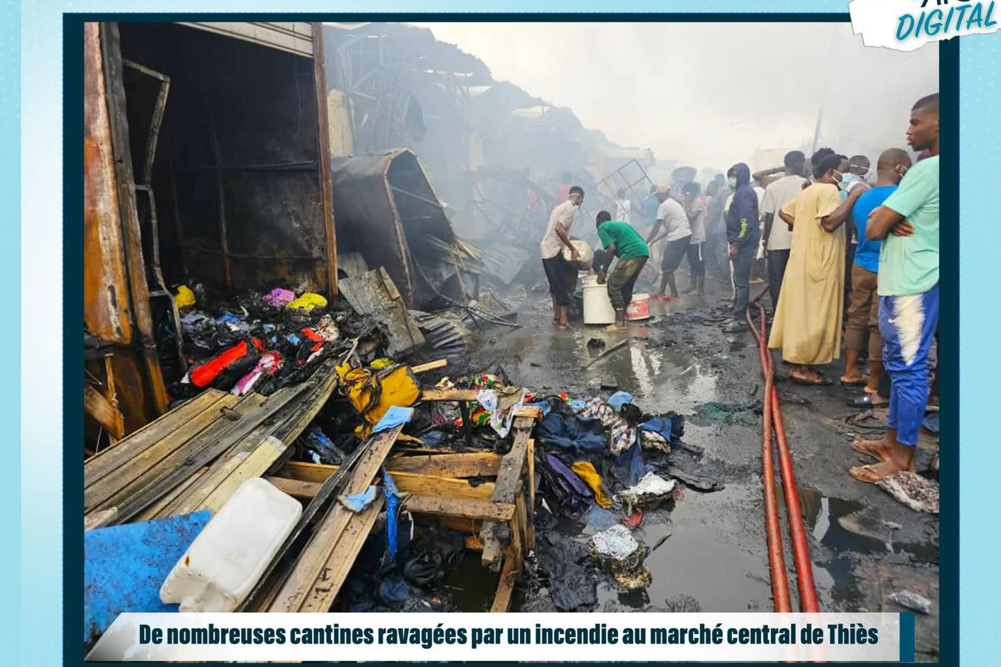 De nombreuses cantines ravagées par un incendie au marché central de Thiès