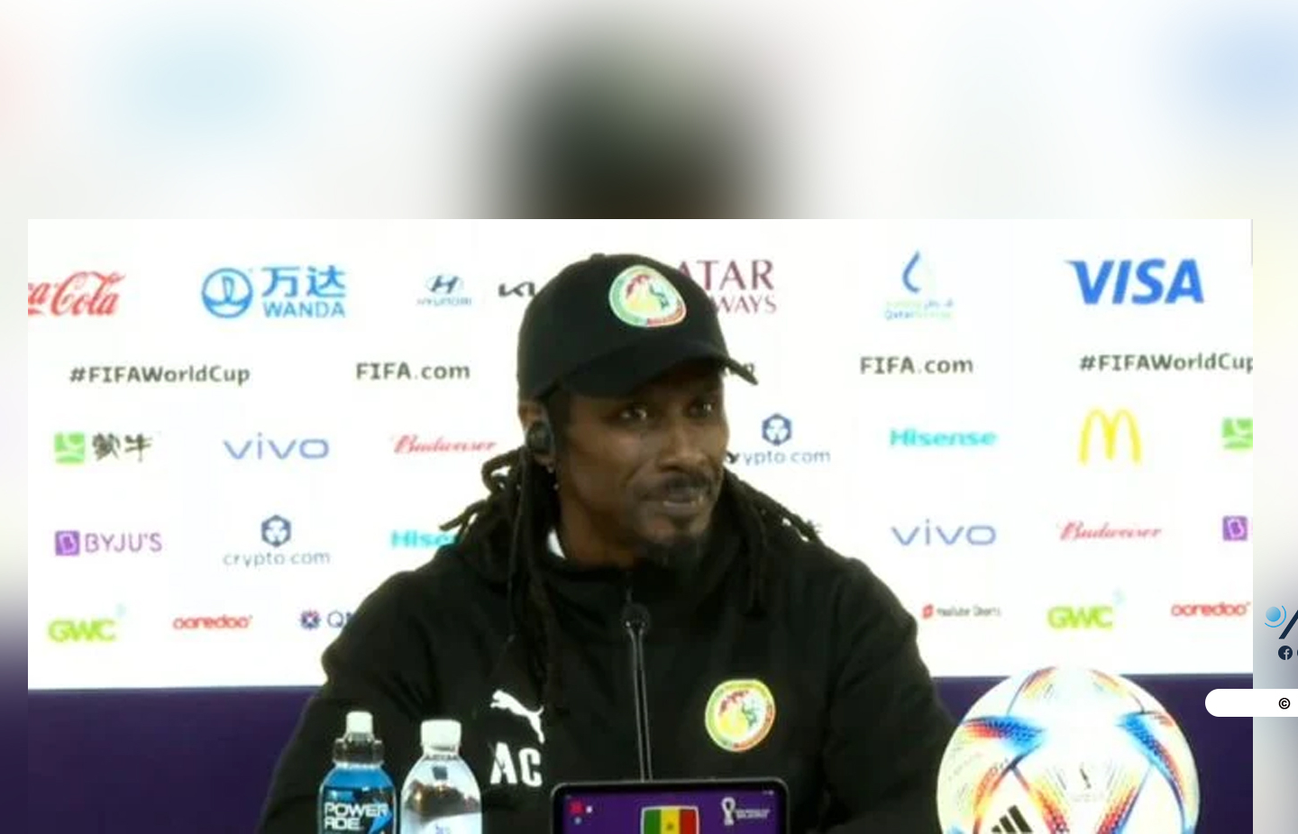 Victoire devant le Brésil : Aliou Cissé ”satisfait et fier” de ’’la grosse performance tactique’’ des Lions