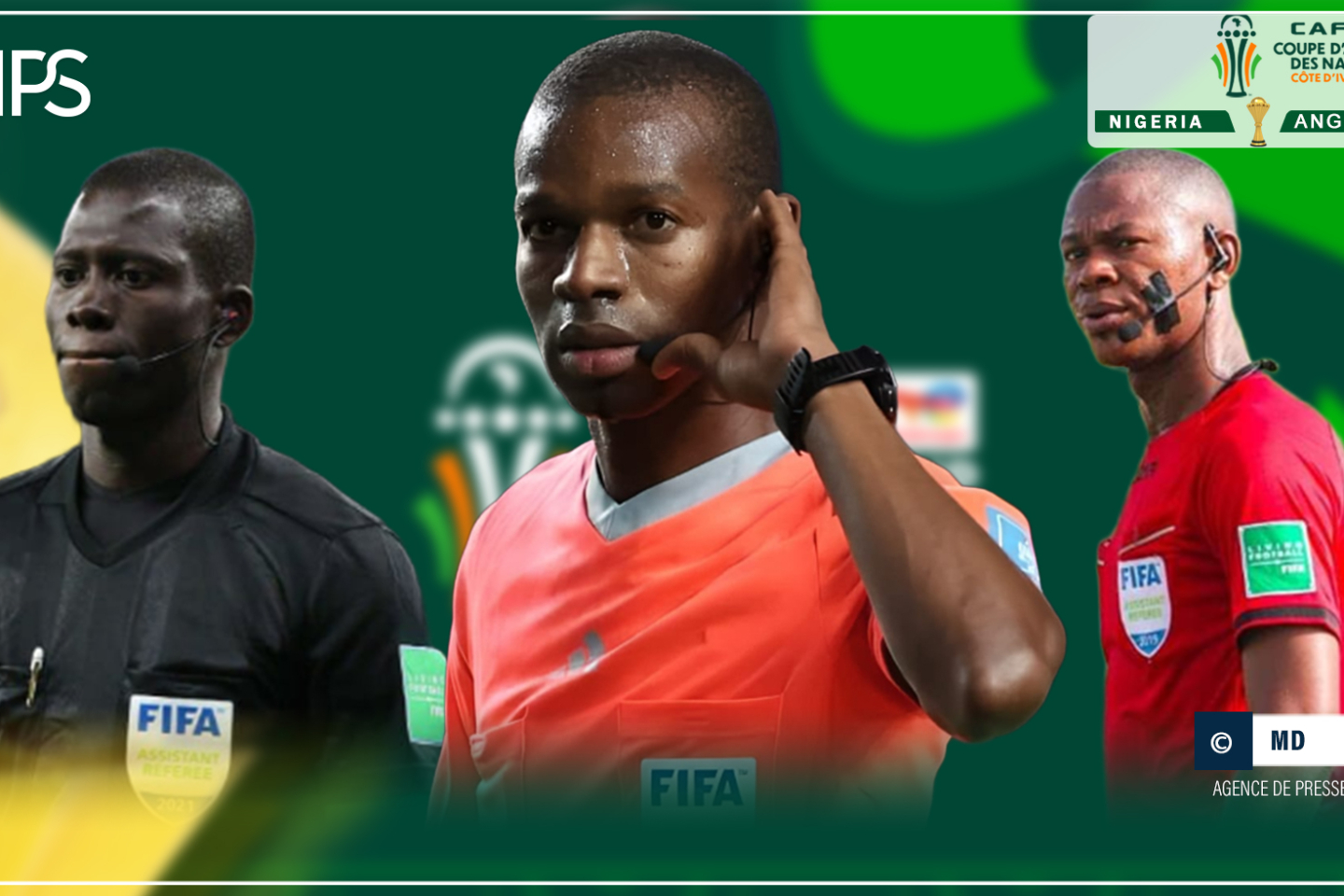 CAN 2023 : un trio arbitral sénégalais au sifflet du match de quarts de finale Nigeria-Angola