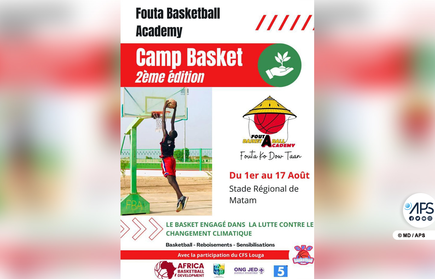 Matam: la lutte contre le changement climatique au menu de la deuxième édition du camp de basket