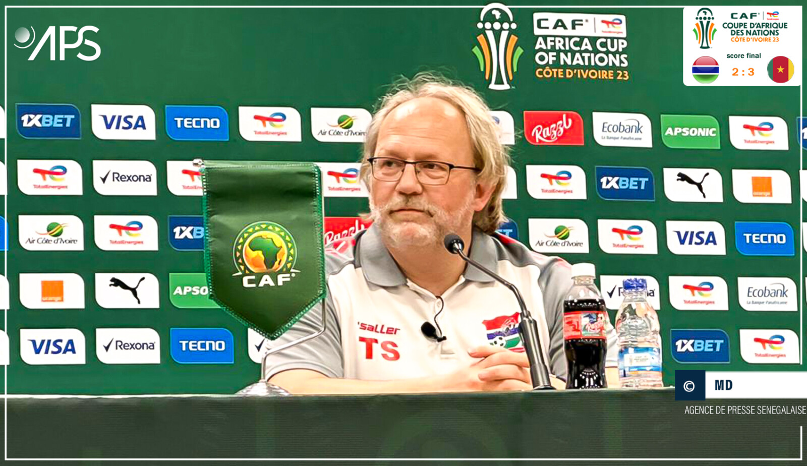 CAN 2023 : Tom Saintfiet démissionne de son poste de sélectionneur de la Gambie