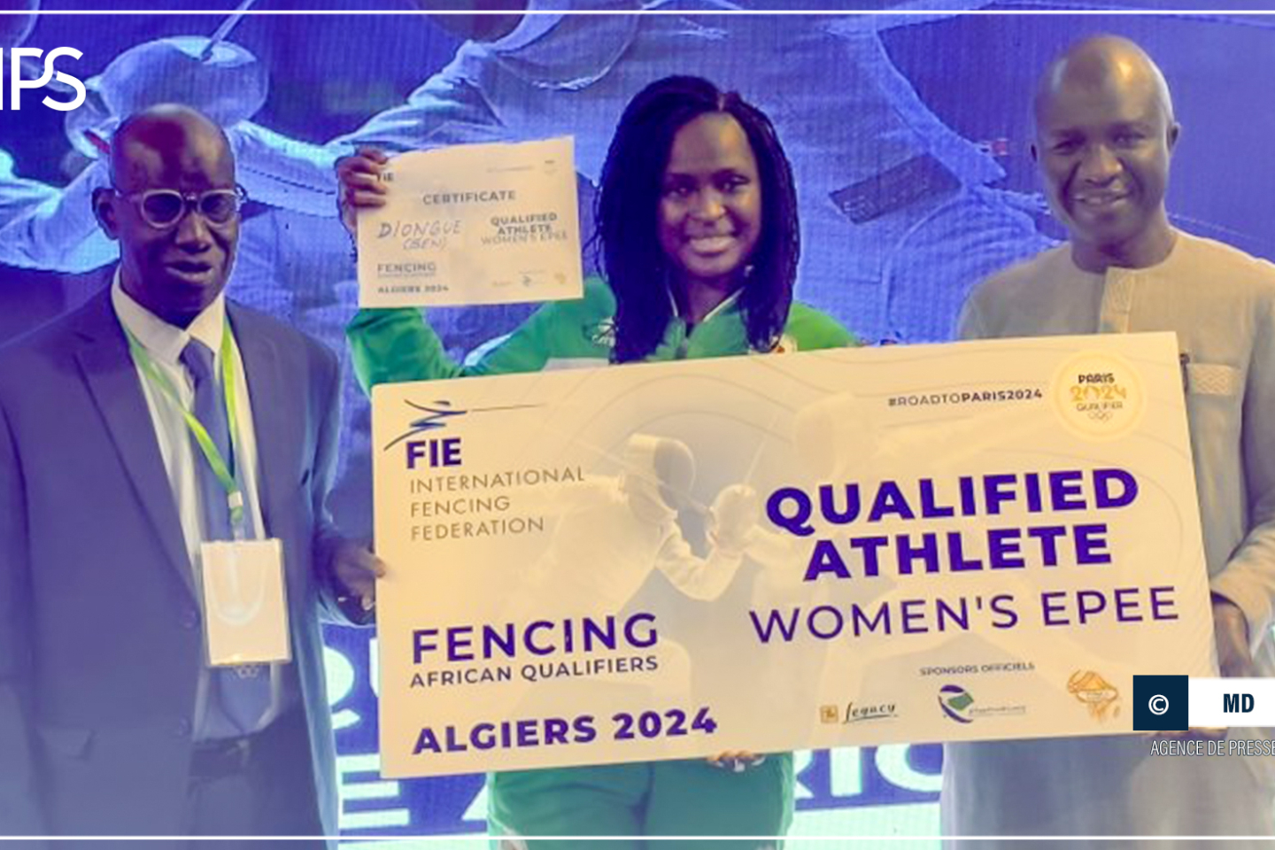 JO Paris 2024 : l’escrimeuse  Ndèye Bineta Diongue qualifiée 
