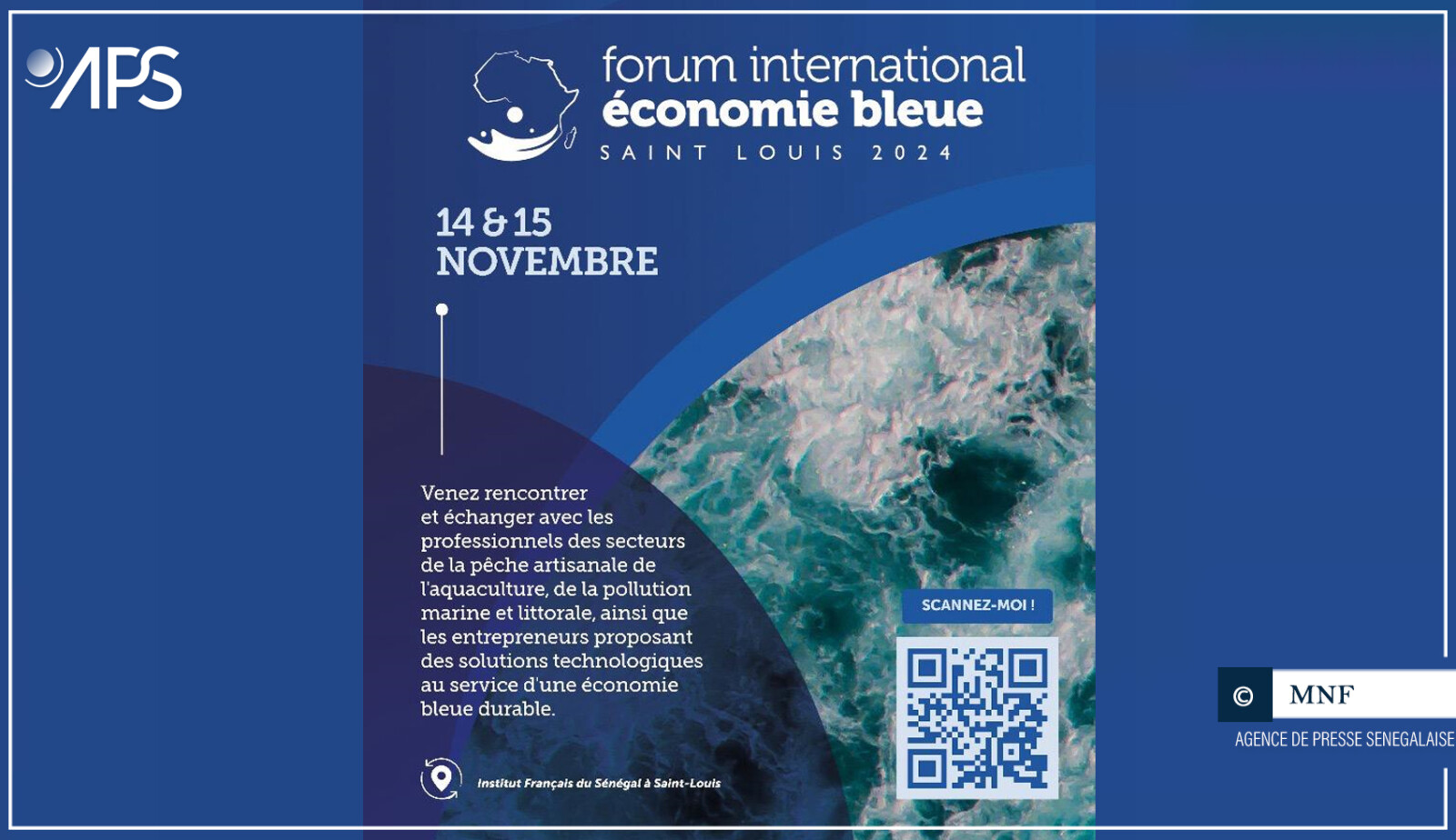 Saint-Louis abrite la première édition du Forum international sur l'économie bleue, à partir de jeudi