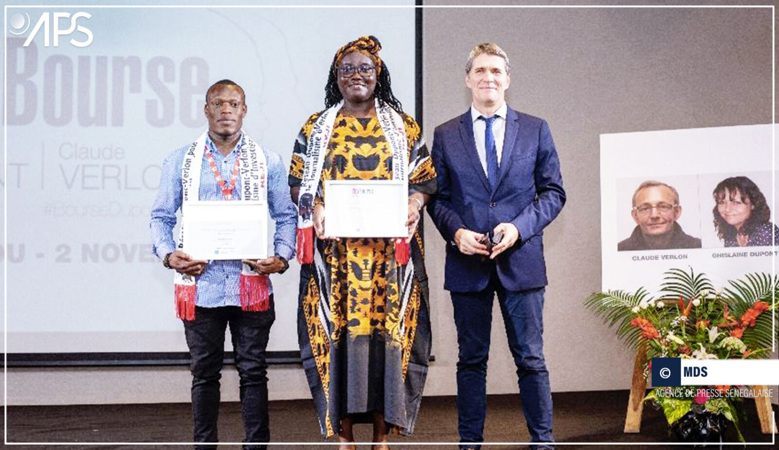 Victoire Andrène Ombi et Daouda Konaté, lauréats 2024  de la bourse Ghislaine Dupont et Claude Verlon