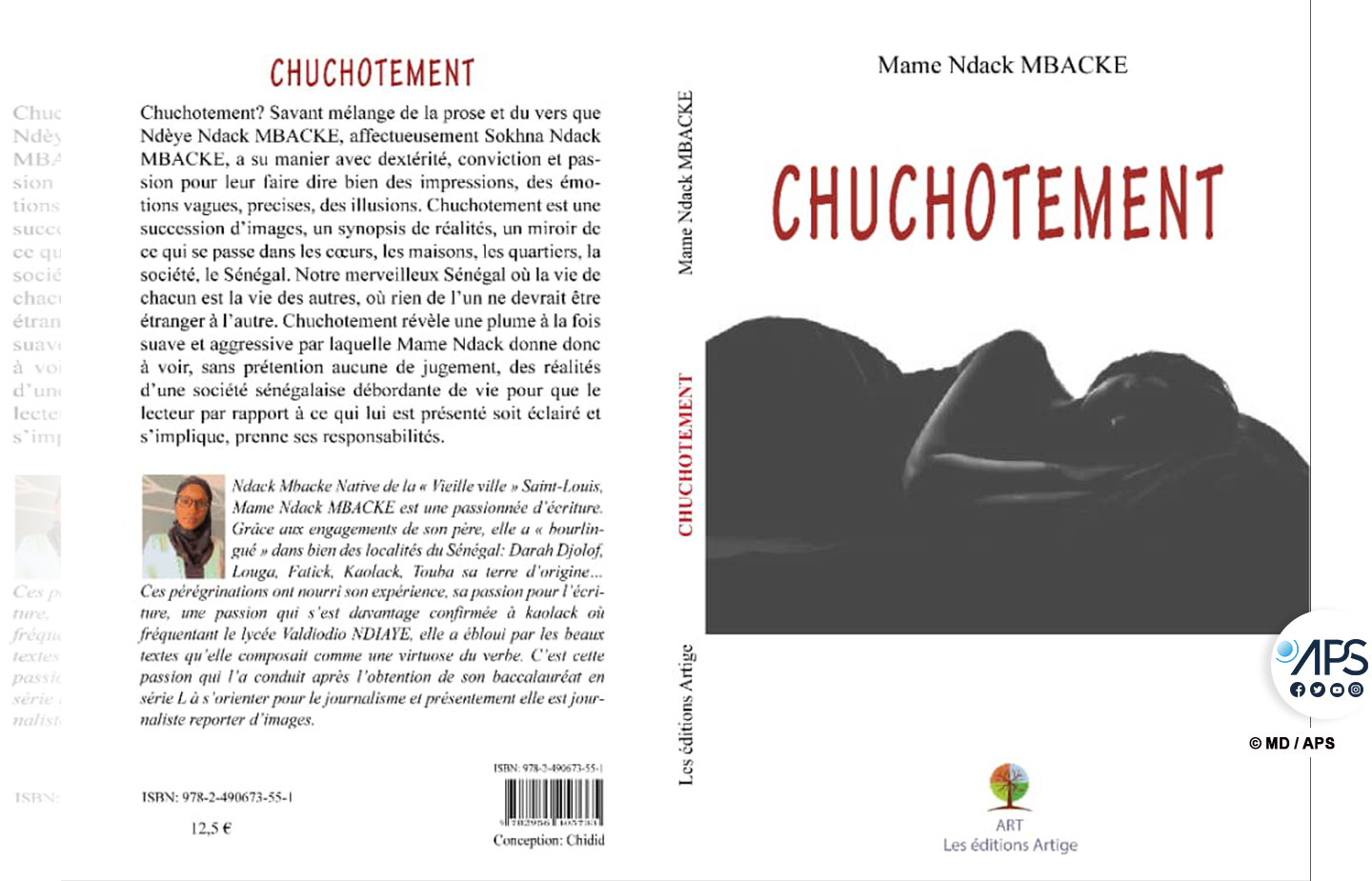 Présentation de “Chuchotement”, un livre sur des réalités sociales sénégalaises, samedi