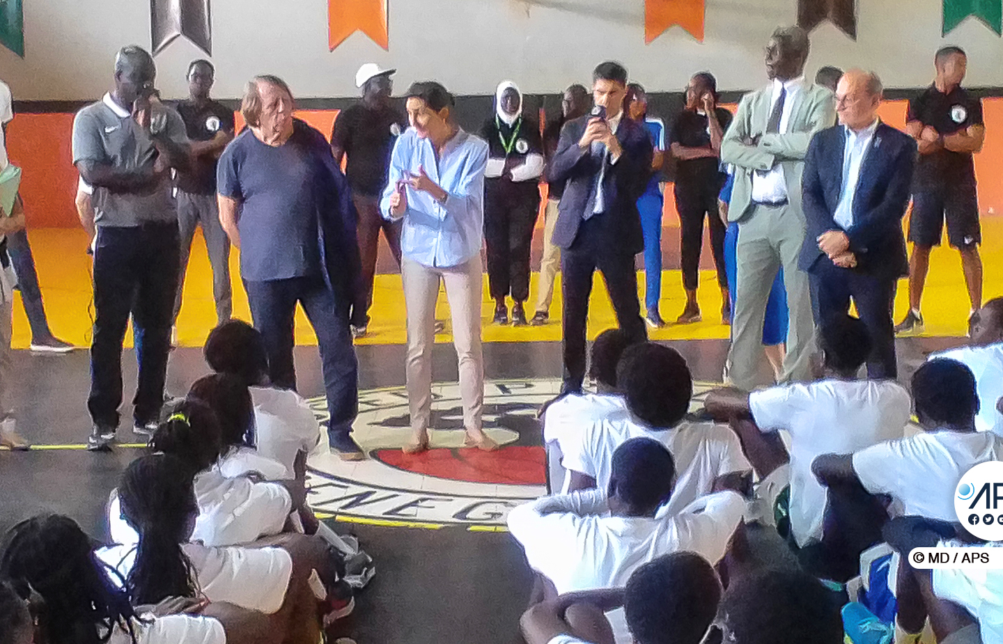 Thiès: la ministre française des Sports visite la Seed Academy