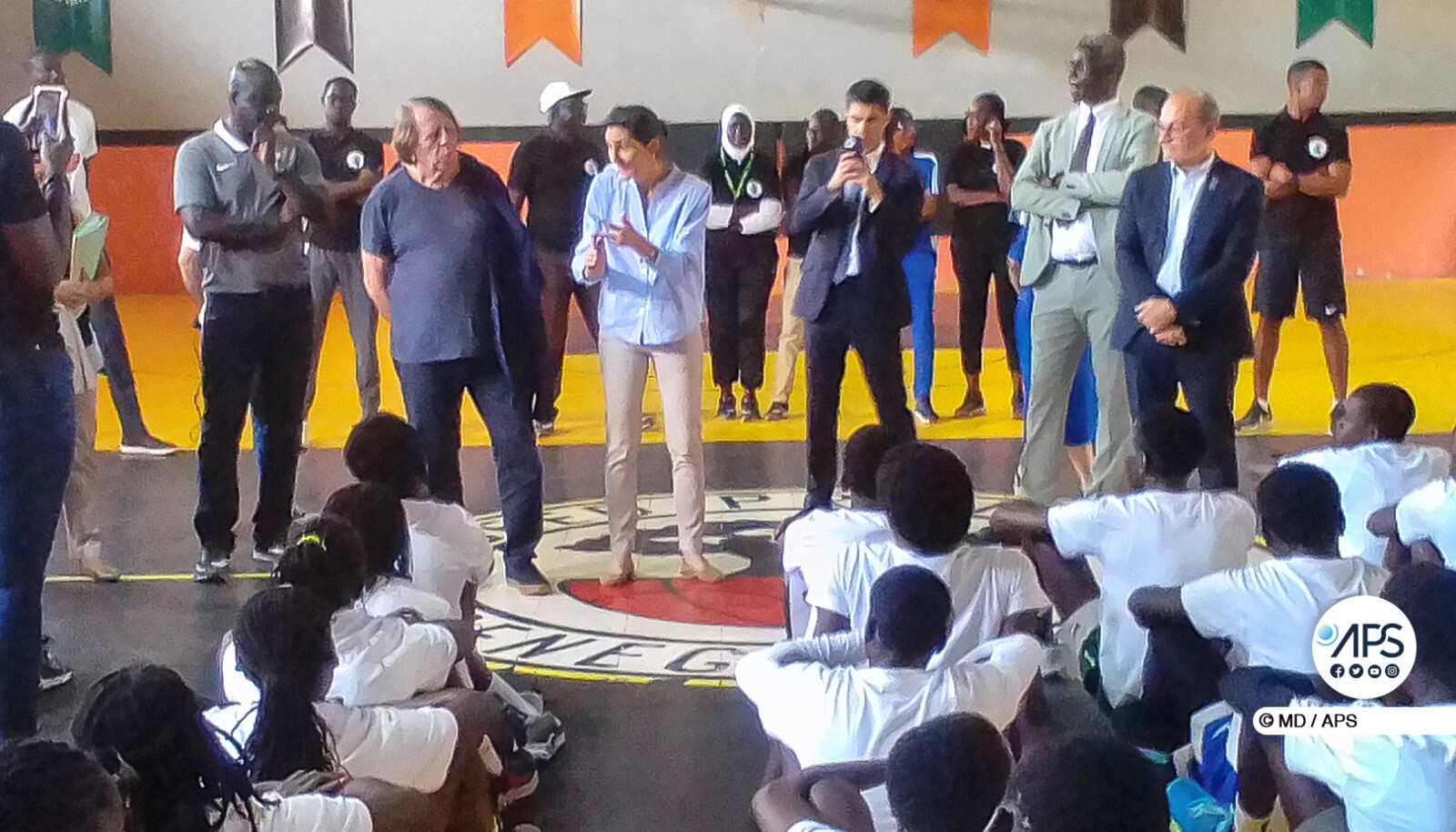 Thiès: la ministre française des Sports visite la Seed Academy