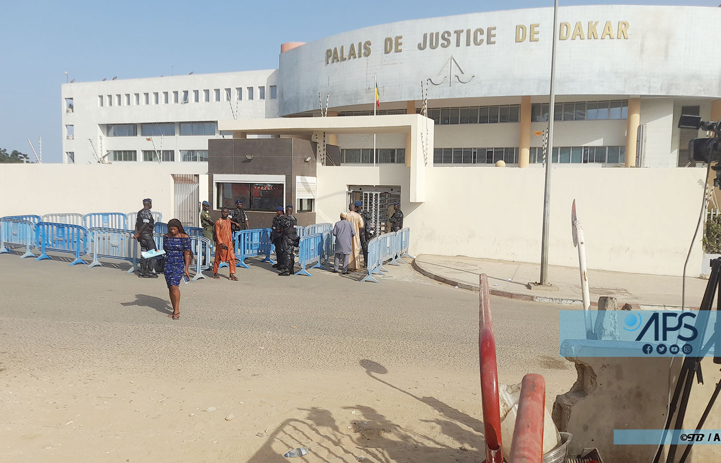 Procès de Sonko pour diffamation : les abords du tribunal sous haute surveillance policière