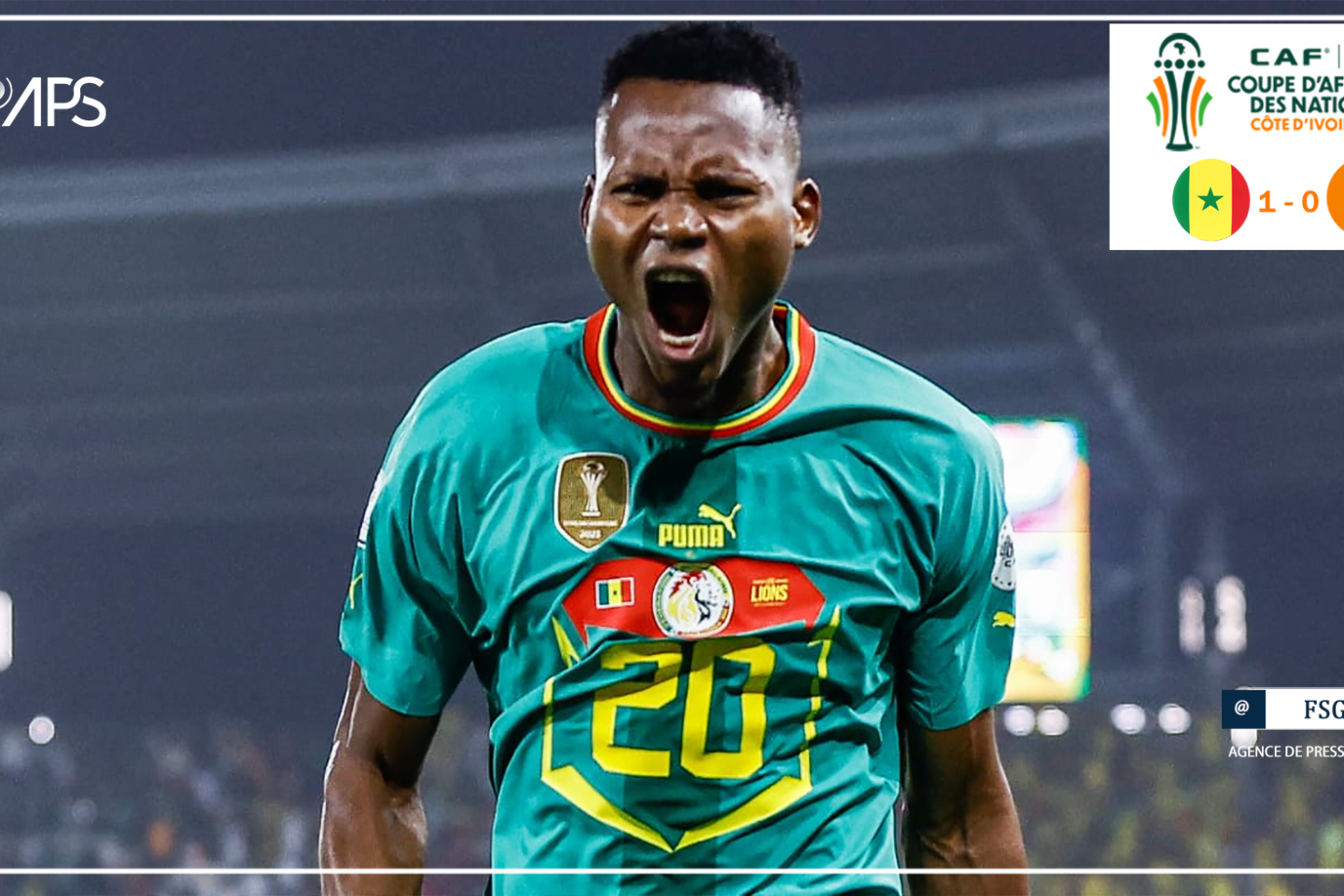 Les Lions mènent devant les Eléphants à la mi-temps, 1-0