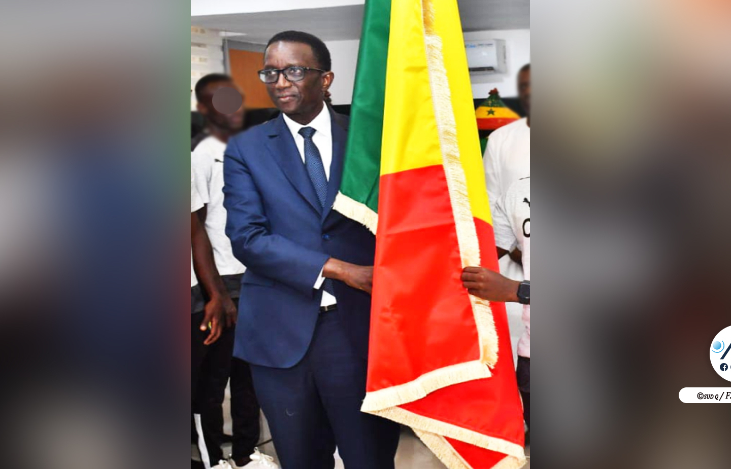 Mondial : remise du drapeau national à la sélection des sourds muets, vendredi 