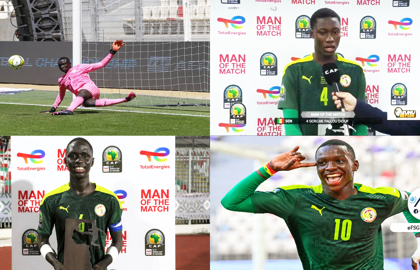 CAN U17 : quatre joueurs sénégalais dans le onze-type