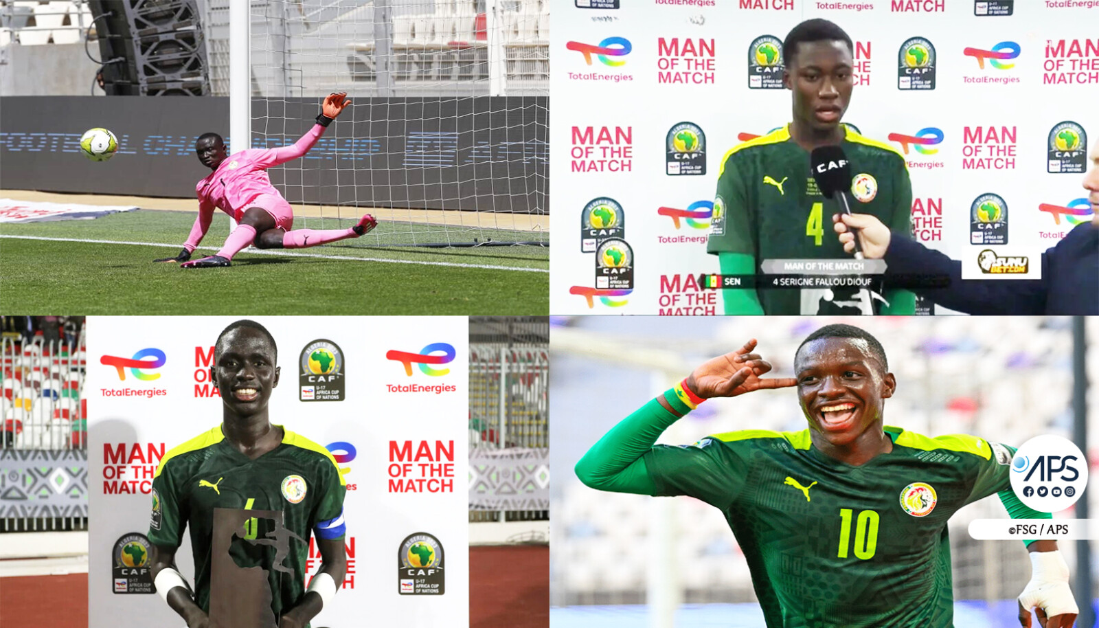 CAN U17 : quatre joueurs sénégalais dans le onze-type