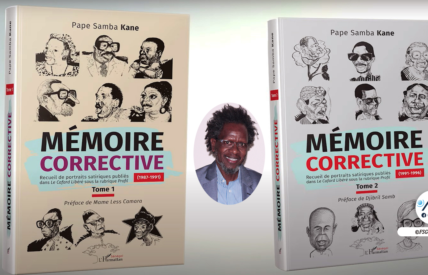 Une réédition de ‘’Mémoire corrective’’, près de 200 portraits satiriques de Pape Samba Kane