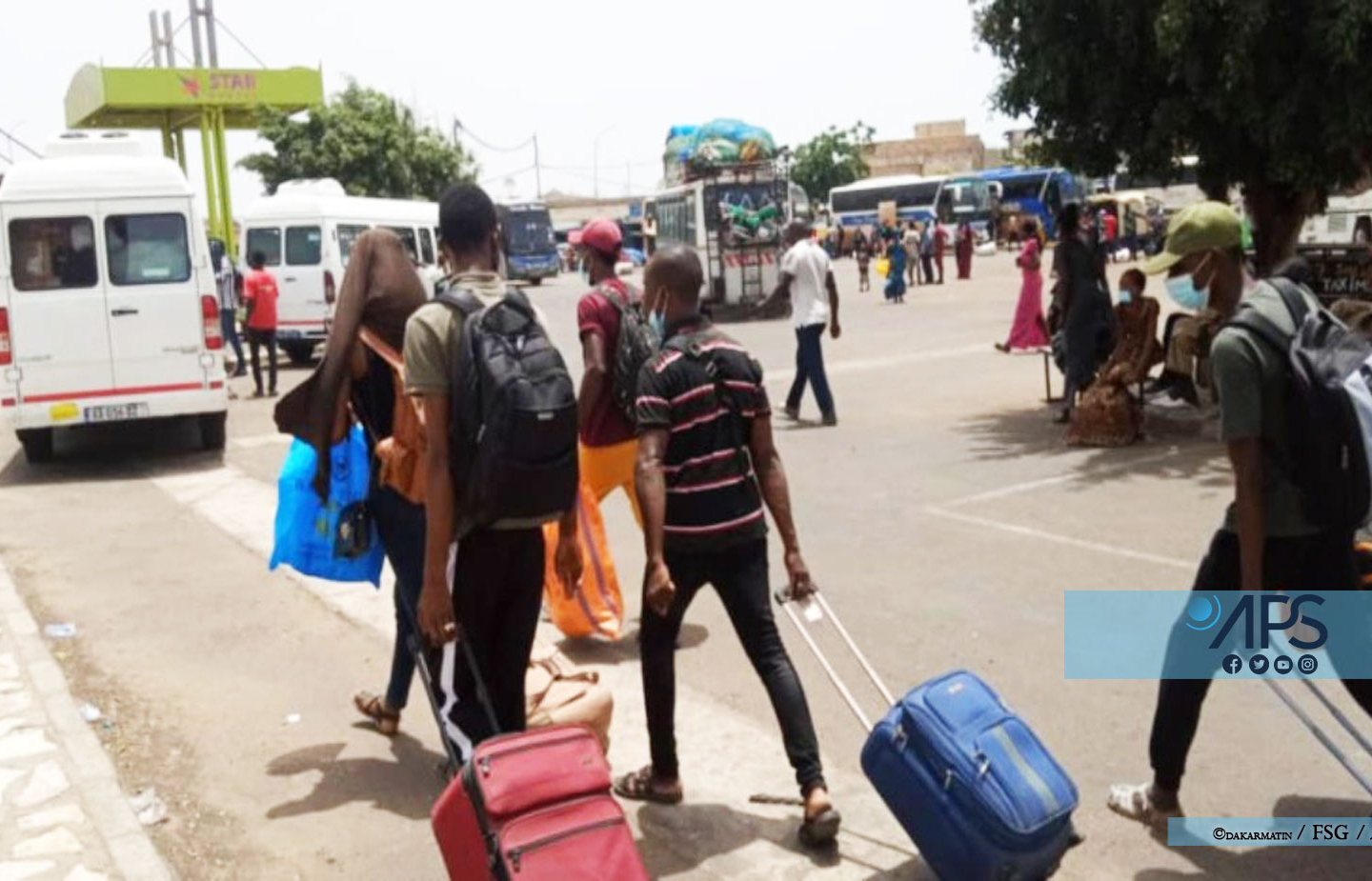 Une forte affluence de voyageurs à la Gare ‘’Les baux maraîchers’’ à la veille de la fête de Korité