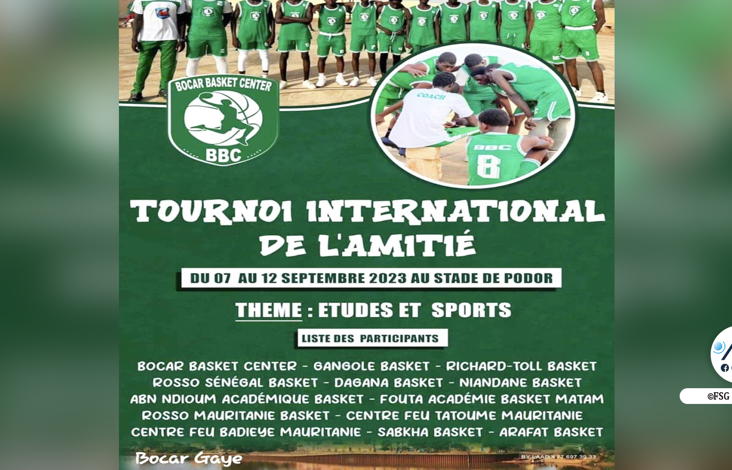 Podor : lancement de la deuxième édition du tournoi international de basket