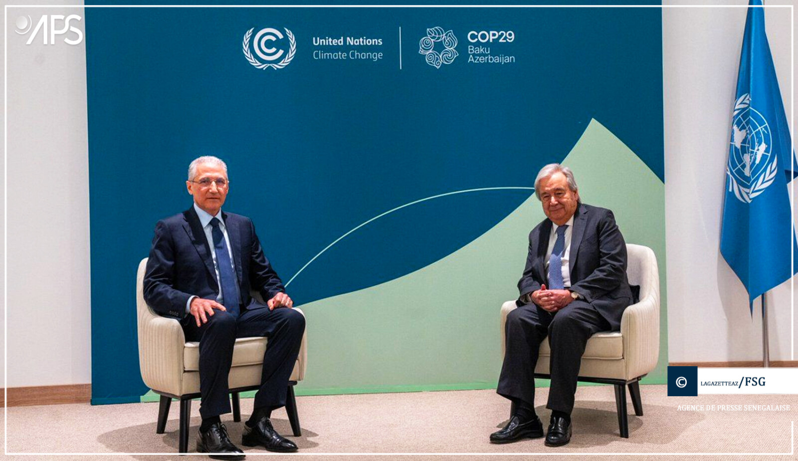 Catastrophes climatiques : Guterres et Babayev s’engagent à soutenir l’initiative ‘’Alertes précoces pour tous’’