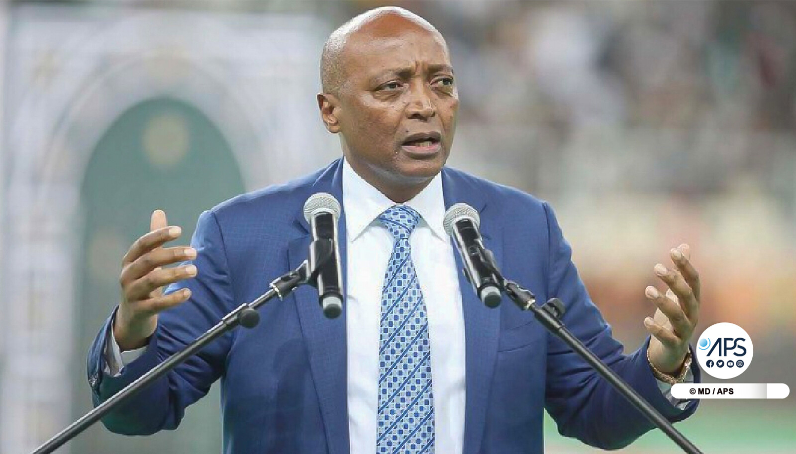 Le président la CAF salue leadership d'Augustin Senghor