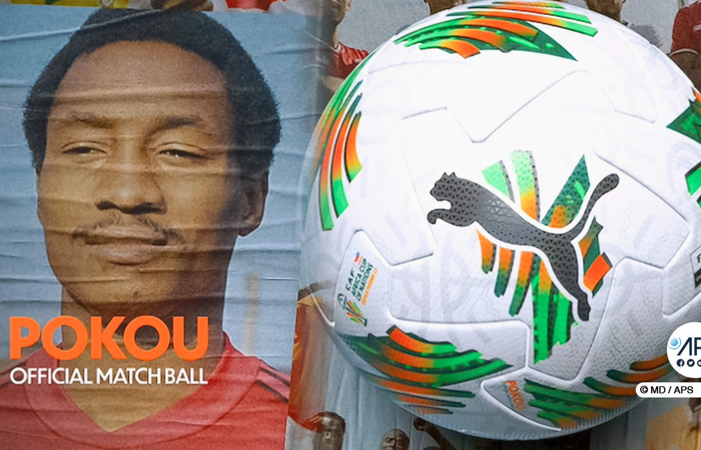 CAN 2023 : la CAF dévoile “Pokou’’, le ballon officiel en hommage à une légende du football