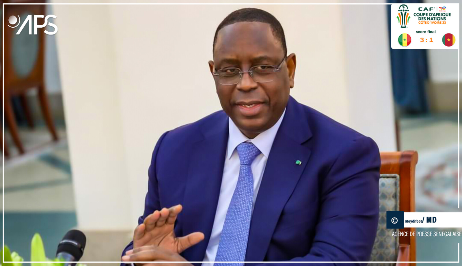 CAN 2023 : Macky Sall salue la "performance exceptionnelle'' des Lions CAN 2023 : Macky Sall salue la "performance exceptionnelle'' des Lions