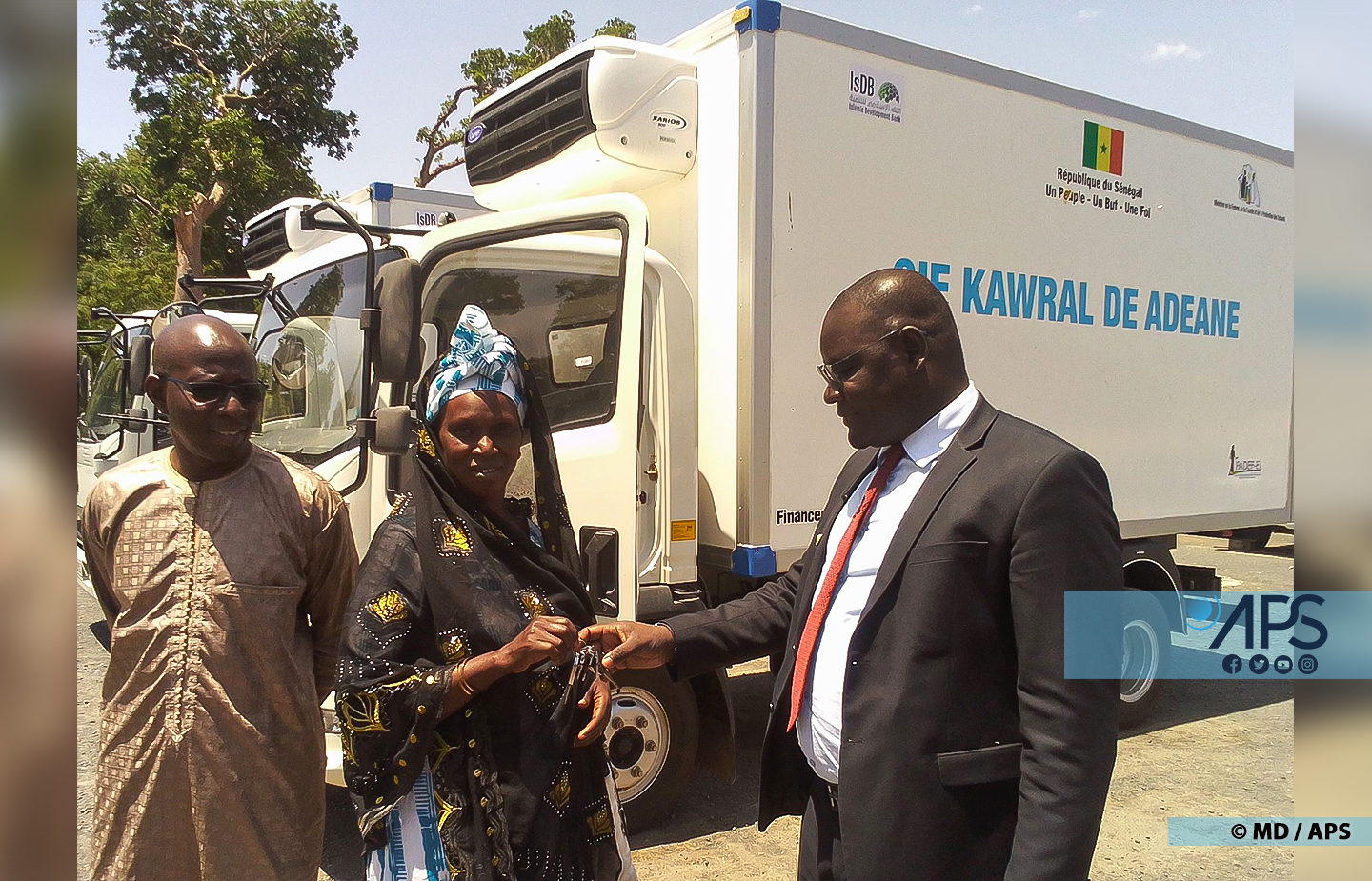 Thiès: remise de camions frigorifiques aux GIE de femmes d’Elinkine et Adéane