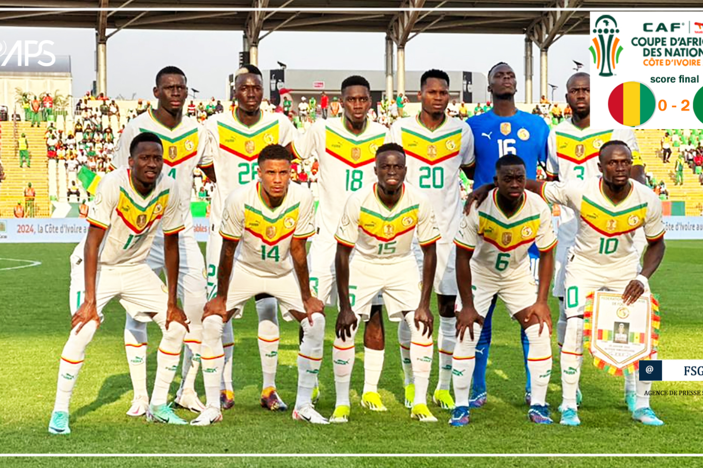 CAN : le Sénégal termine premier du groupe C avec neuf points