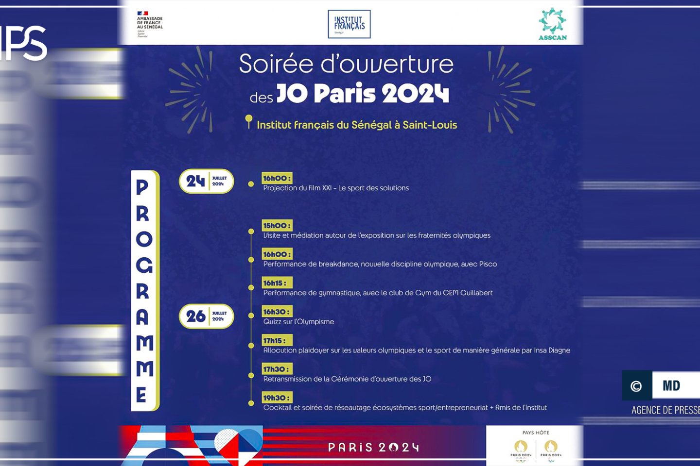 À Saint-Louis, l’institut français va abriter des activités pour célébrer le début des JO à Paris
