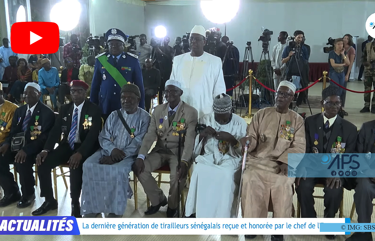 La dernière génération de tirailleurs sénégalais reçue et honorée par le chef de l’Etat