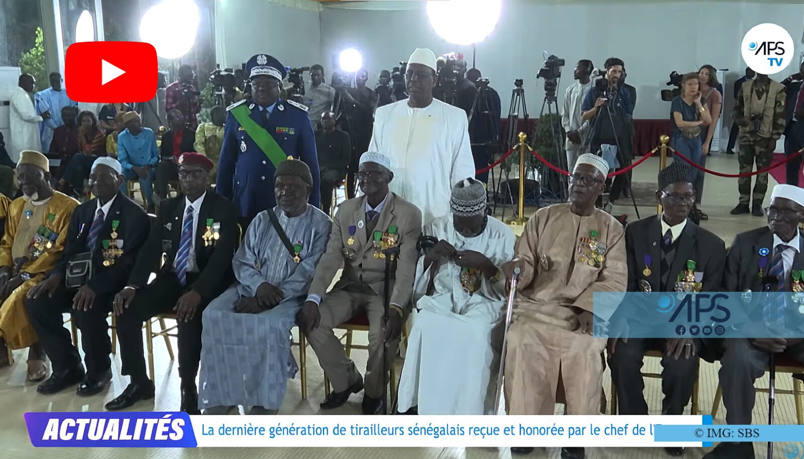 La dernière génération de tirailleurs sénégalais reçue et honorée par le chef de l'Etat
