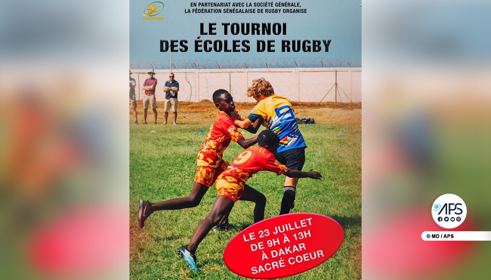 Sept cent vingt cinq enfants participeront à un tournoi de rugby, dimanche