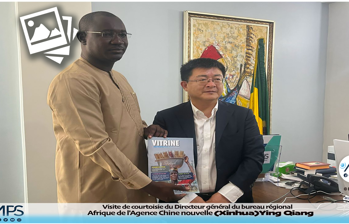 Médias : le DG du bureau Afrique de l’Agence Chine nouvelle en visite à l’APS
