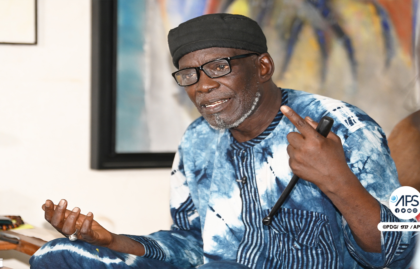 L’artiste Zulu Mbaye révèle les influences égyptiennes et négro-africaines dans sa peinture