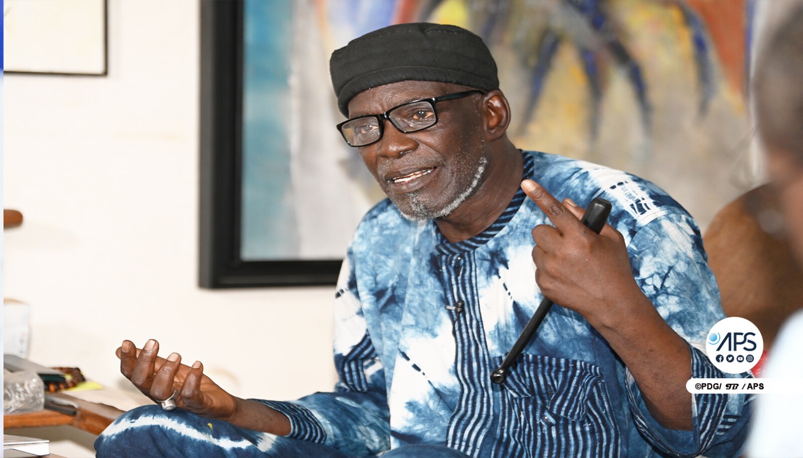L’artiste Zulu Mbaye révèle les influences égyptiennes et négro-africaines dans sa peinture