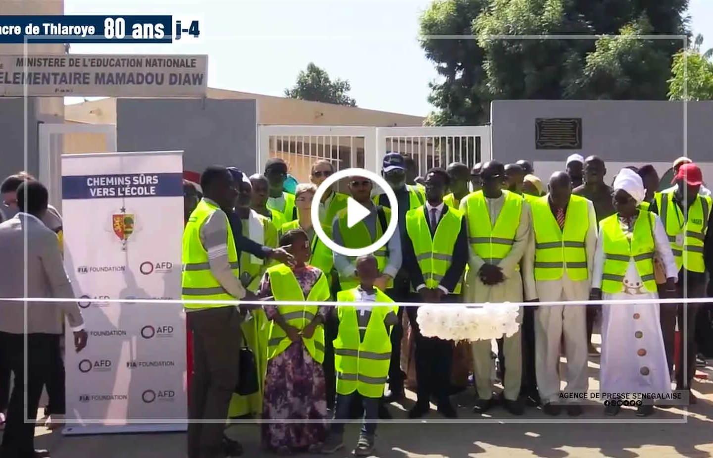 Thiès : inauguration d’infrastructures de sécurité routière des écoles