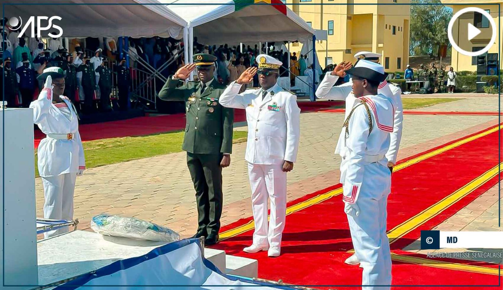 Saint-Louis : la Base navale Nord baptisée du nom du Capitaine de vaisseau Hamédine Fall
