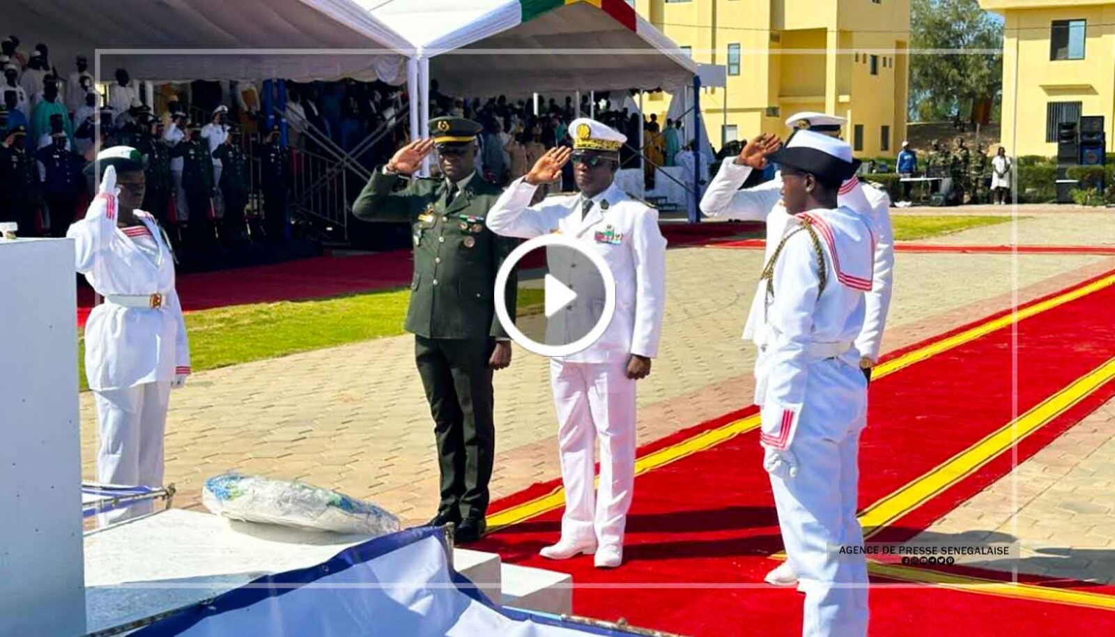 Saint-Louis : cérémonie de baptême de la Base Navale Nord le CV Hamédine Fall