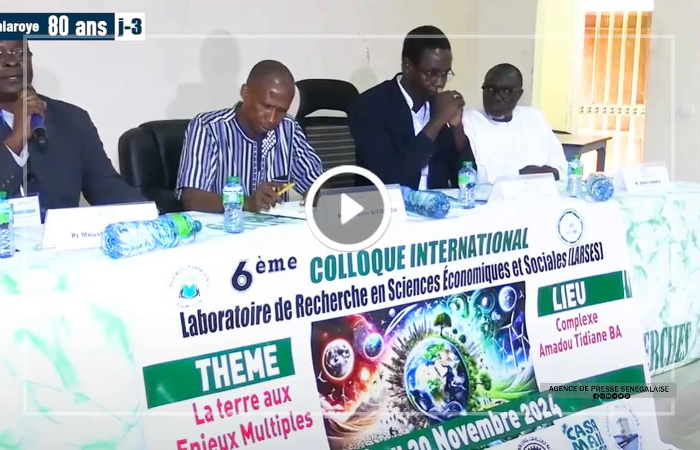 UASZ : “La terre aux enjeux multiples” au menu d’un colloque international