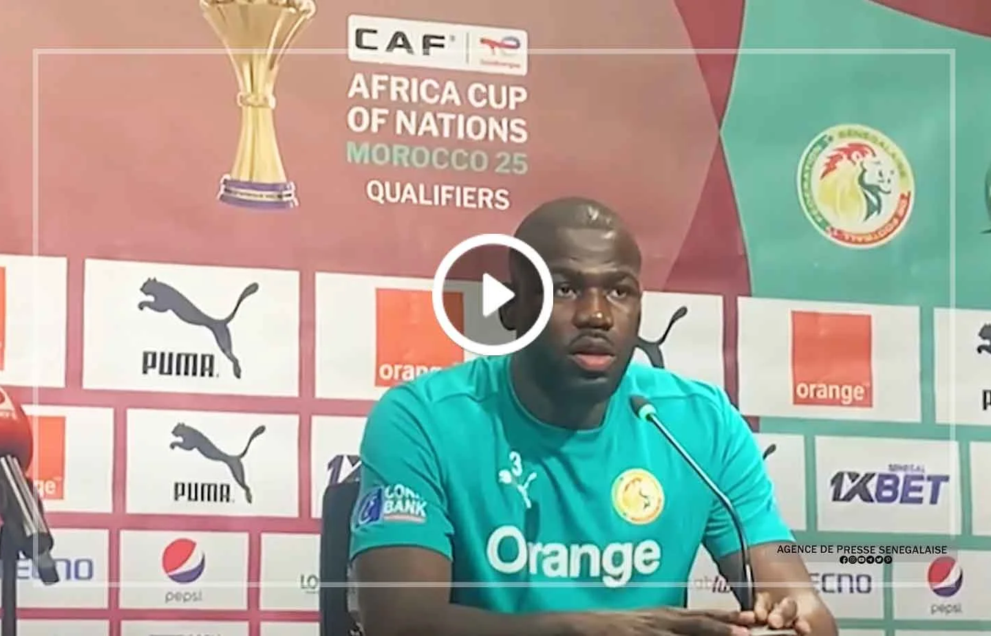 Éliminatoires Can 2025 : Kalidou Koulibaly veut ”finir en beauté”