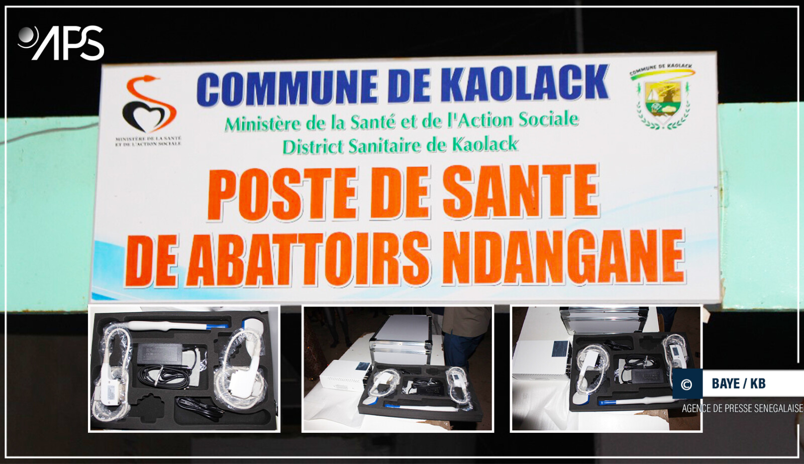 Kaolack : le DG du COUD offre un appareil d’échographie au poste de santé des Abattoirs-Ndangane