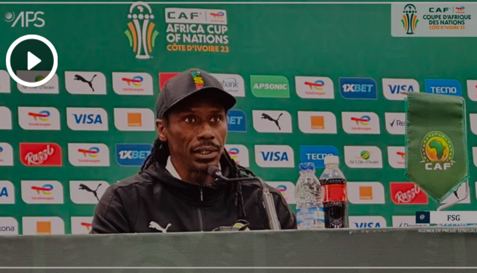 CAN : Aliou Cissé aborde le match Sénégal-Cameroun avec ''sérénité et confiance''