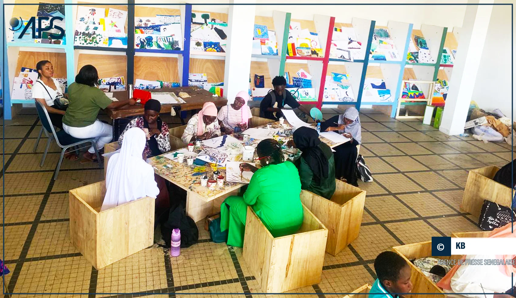 Dak’art 2024 : un espace d’initiation des enfants à l’art aménagé dans les locaux de l’ancien palais de justice