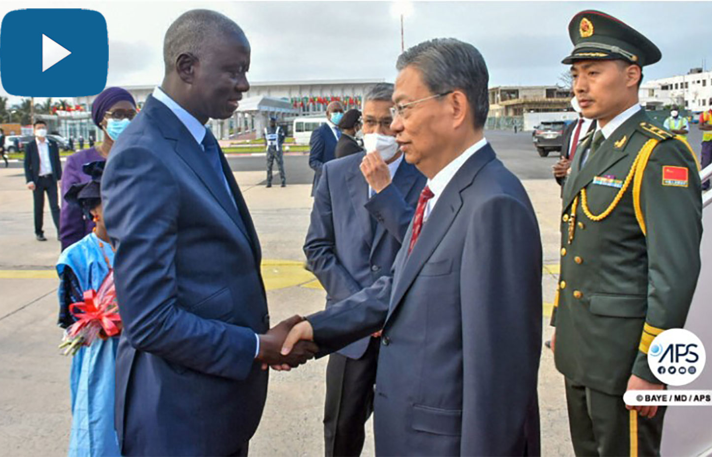 Le président de l’Assemblée populaire de Chine est arrivé à Dakar pour une visite officielle de 72 heures